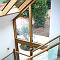 Open tread oak staircase with glass balustrade (view2)